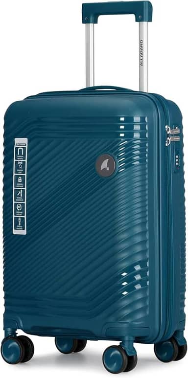 Mala de Bordo Mão 10kg Padrão ANAC Viagem em PP Rígido Rugoso Anti Arranhão e Ziper Duplo Antifurto Cadeado com Senha Sequence 20 (Azul)