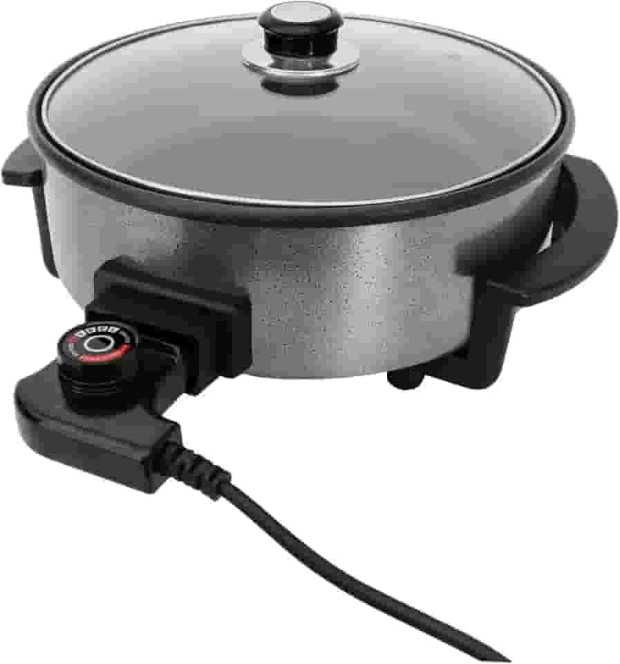 AGRATTO PANELA ELETRICA MANGIARE APER01I-02 PRETA REDONDA 30CM 1500W 220V