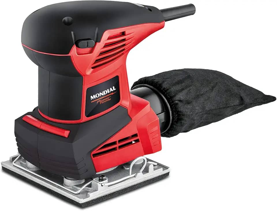 MONDIAL Lixadeira Orbital De 1/4 de Lixa, Vermelho, 250W, 220V - FLO-02