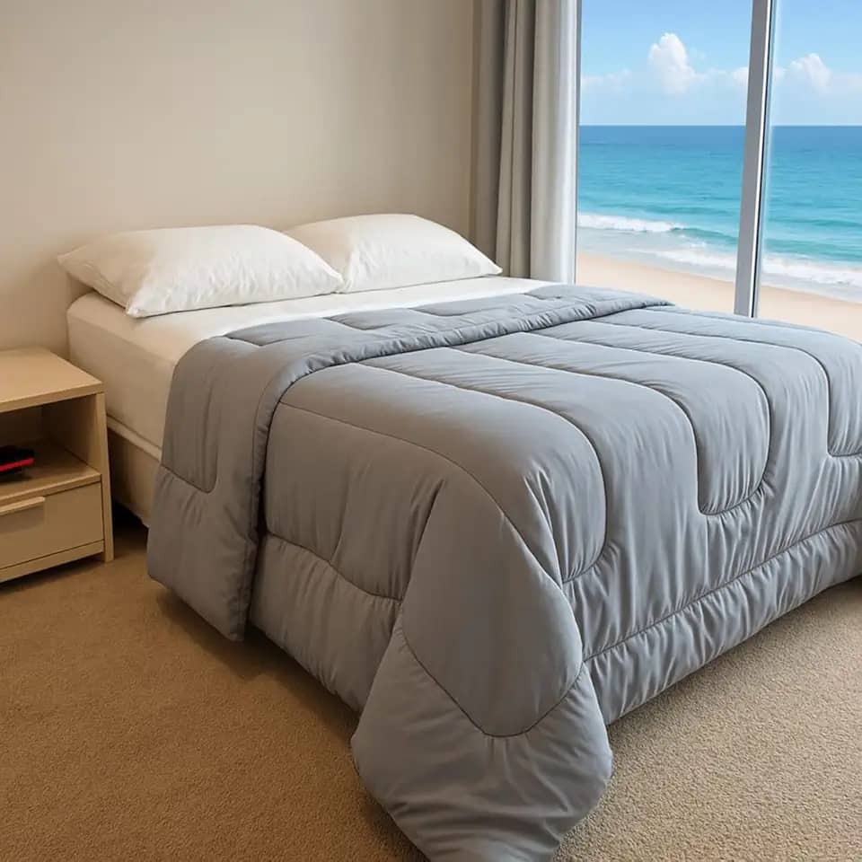 Edredom Queen Dupla Face Macio Luxo cobertor Antialérgico (Liso)