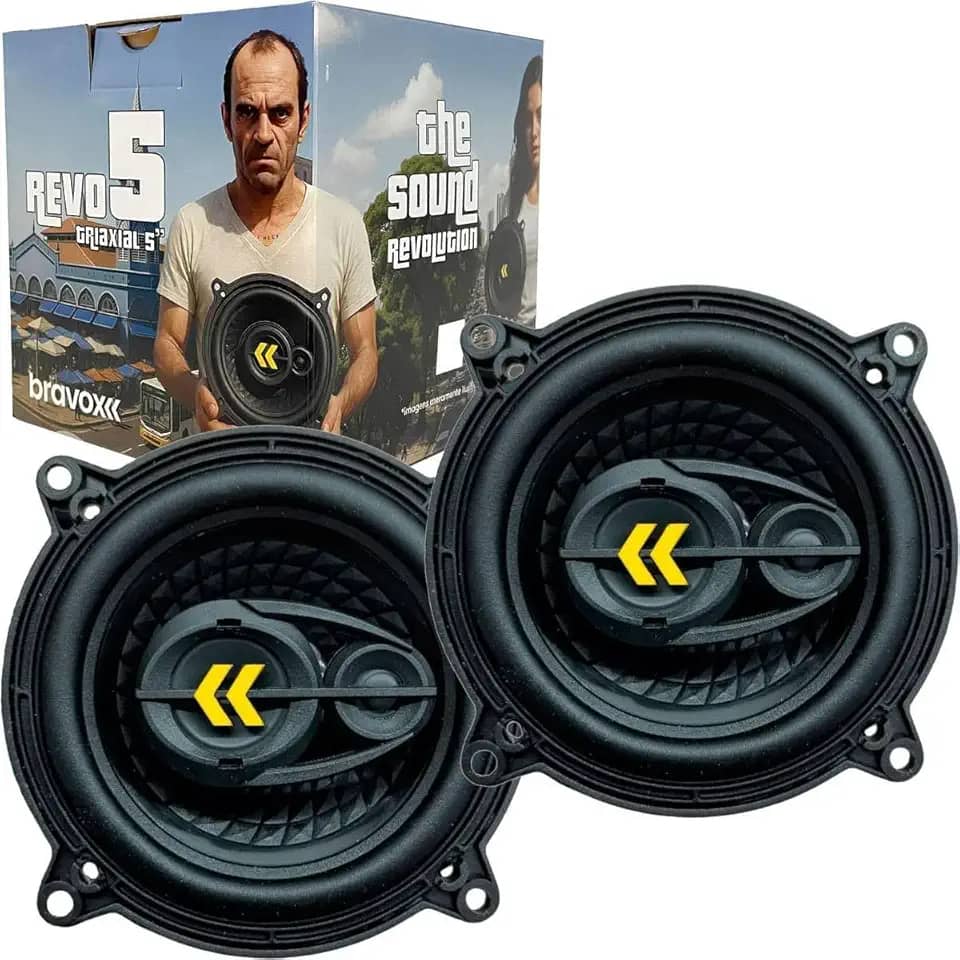 Alto Falante 5" Triaxial Bravox REVO5 140W RMS 4 Ohms O Par