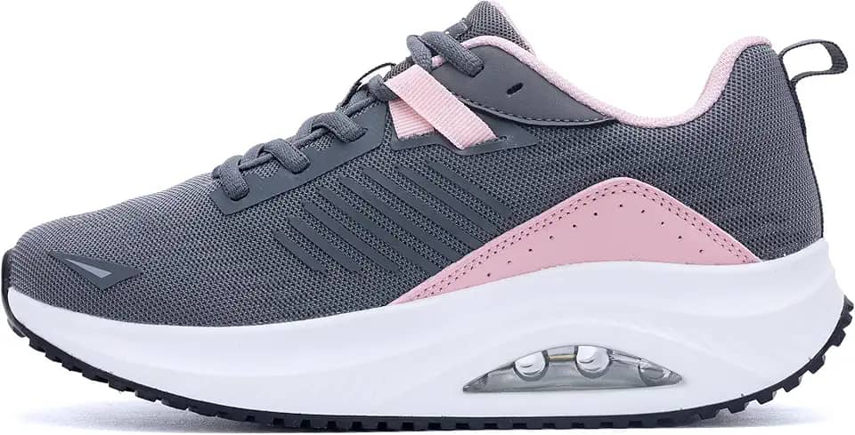 Womens Plantar Fasciitis Walking Shoes Arch Support Tennis Casual Gym Workout Orthotic Fashion Sneakers for Foot Pain Relief US Size 6-11