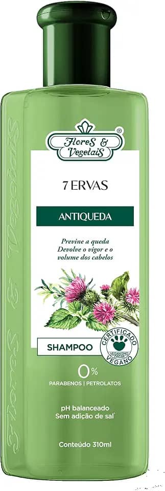 Flores e Vegetais Shampoo 7 Ervas Antiqueda 310Ml E Vegetais