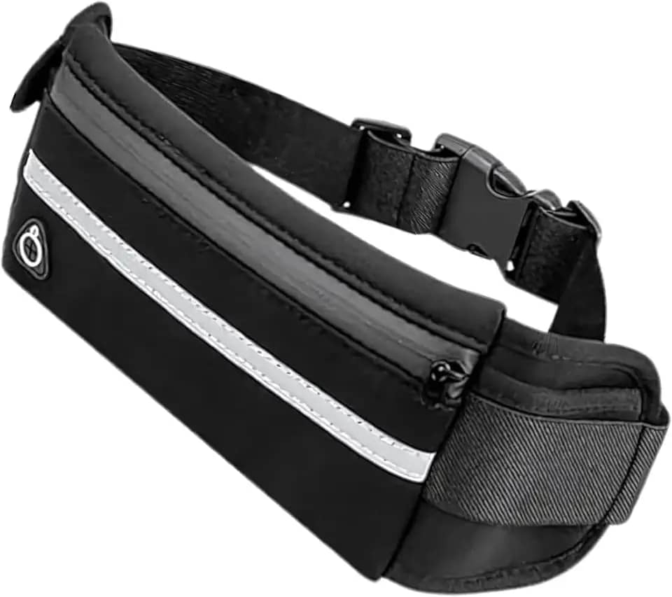 Pochete Corrida Fitness Slim Linha Premium Impermeável Porta Celular e Documento, Academia, Bike, Caminhada, Trilha, Acampamento – Antifurto Masculina e Feminina