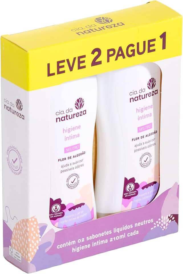 Teimoso Sabonete Intimo Liquido Cia Da Natureza Kit Neutro Prom Lv2 Pg1 210Ml Grts Porta Absorv