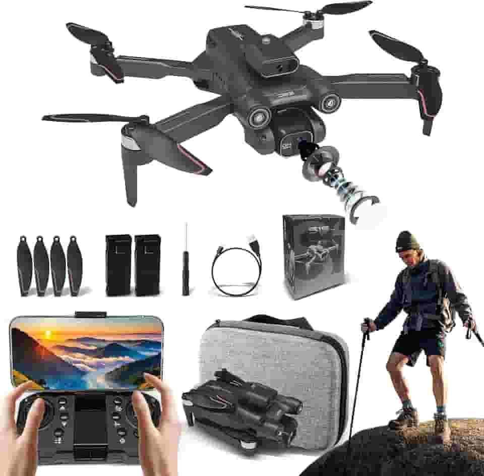 Drone Com Camera Drone Profissional 6K HD câmeras com Fluxo óptico FPV Mini Controle Remoto DroneQuadricóptero Com Bolsa De Transporte LS-S1S