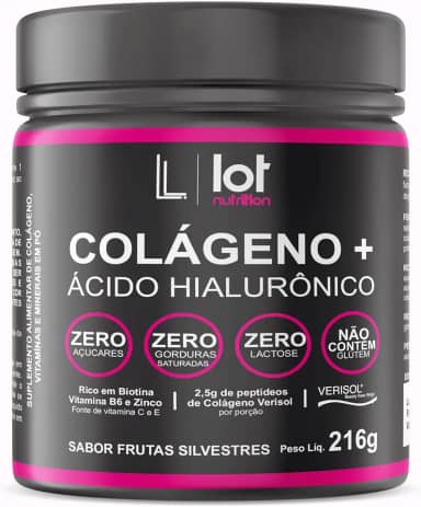 Colágeno Verisol 216gr Pó Sabor Frutas Silvestres Pele Cabelo Unhas Vitalidade