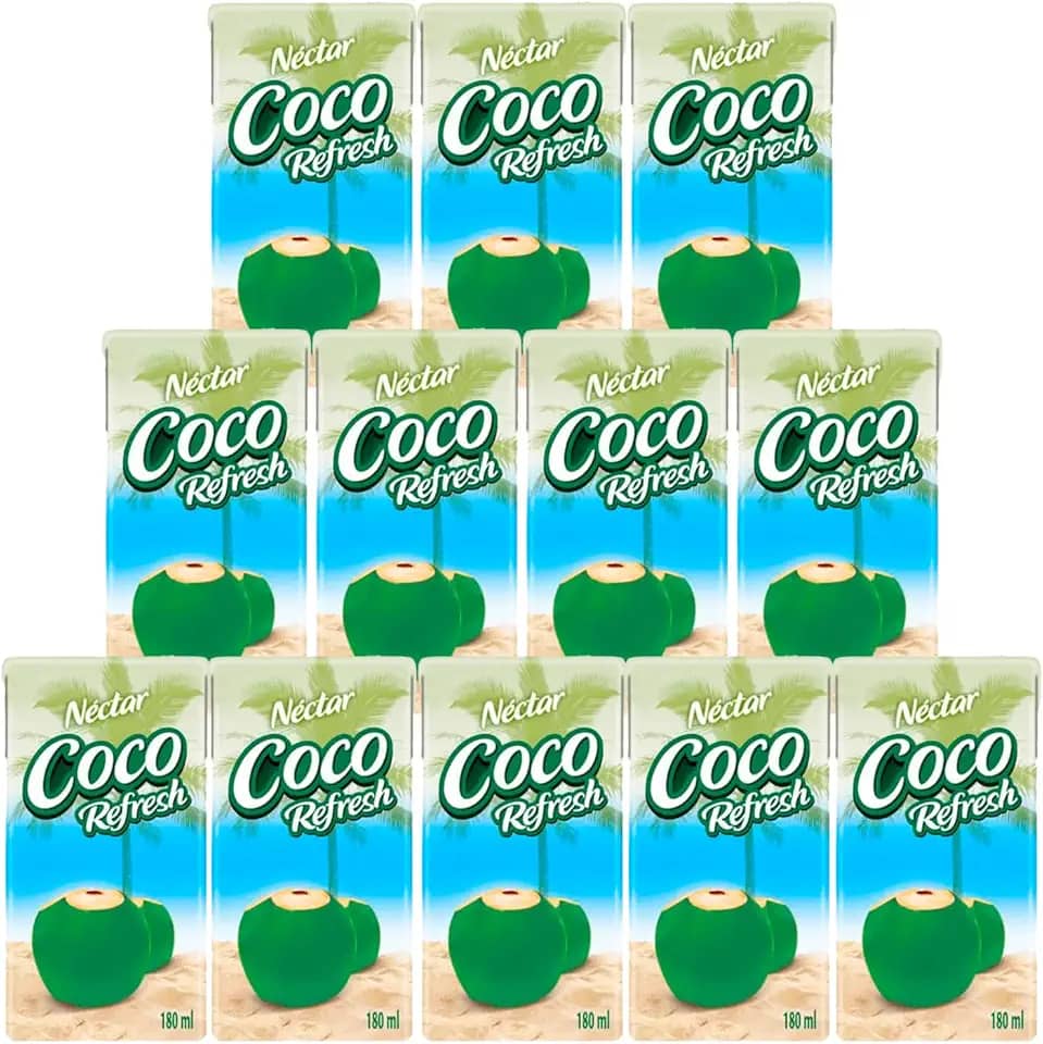 Água de Coco Néctar Coco Refresh 180ml 12 Unidades