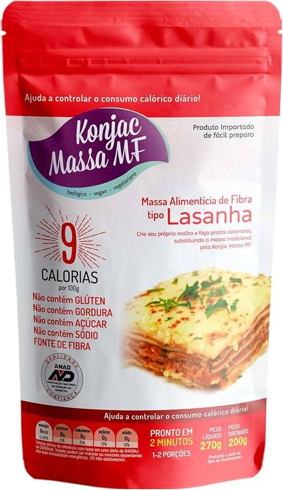 Konjac Massa MF Lasanha Zero Carboidrato Konjac Massa Mf 270G