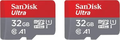 Cartão de memória SanDisk 32GB Ultra microSDHC UHS-I SDSQUAR-032G-GN6MT, 2 x 32GB, versão antiga