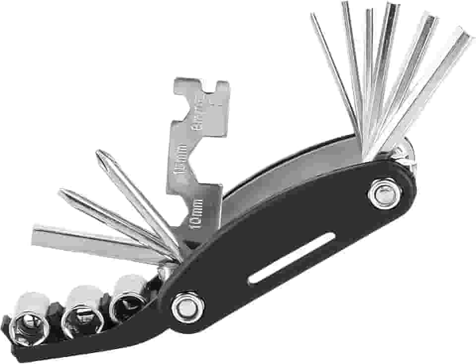 Kit de ferramentas de reparo de chave de fenda mecânica com 16 em 1 para motocicleta e bicicleta, multifuncional, conjunto de chaves Allen para casa, ao ar livre, viagens, acampamento, esportes