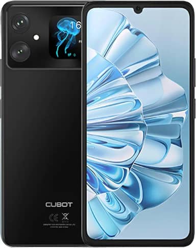 Cubot A20, Smartphone Android 14, 4GB RAM, 128GB, Câmera 48MP, Tela Grande (Preto)