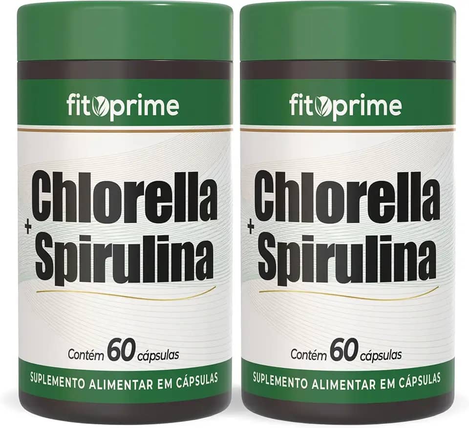 Kit 2x Chlorella + Spirulina 60 Cápsulas