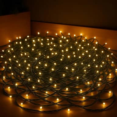 Cordão Pisca LED Branco Quente 10M Premium 110V Uso Externo Interno Decorativo Festas Natal Varanda Jardim 100 LEDS Econômico Flexível