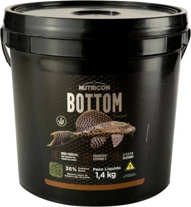 Nutricon Bottom Fish 1 4Kg Para Peixe Tropical Todas As Fases