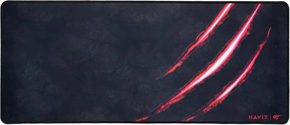 Havit Mouse Pad Grande 70 X 30 Cm Gamer, Hv-MP861, Movimento Suave e Preciso, Costurado, Preto
