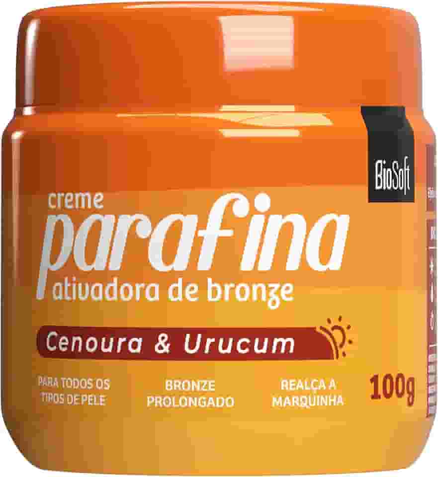 Soft Hair - Cremoso Parafina Soft Hair Bio Soft 100G Ativ Bronze Cenoura/Urucum