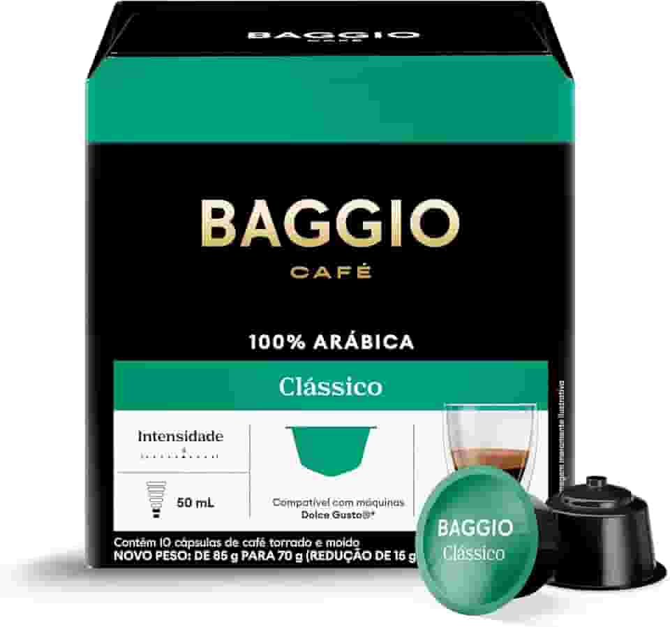 Baggio Café Cápsulas De Café Clássico Compatível Com Dolce Gusto Contém 10 Cápsulas