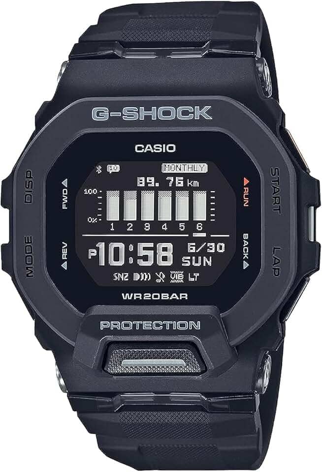 Relógio Casio G-Shock G-Squad Sports GBD-200-1DR Contador de Passos Bluetooth