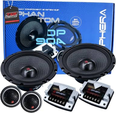Kit Alto Falante Kit 2 Vias Ophera Op90 6 Polegadas 180w Rms Som Automotivo
