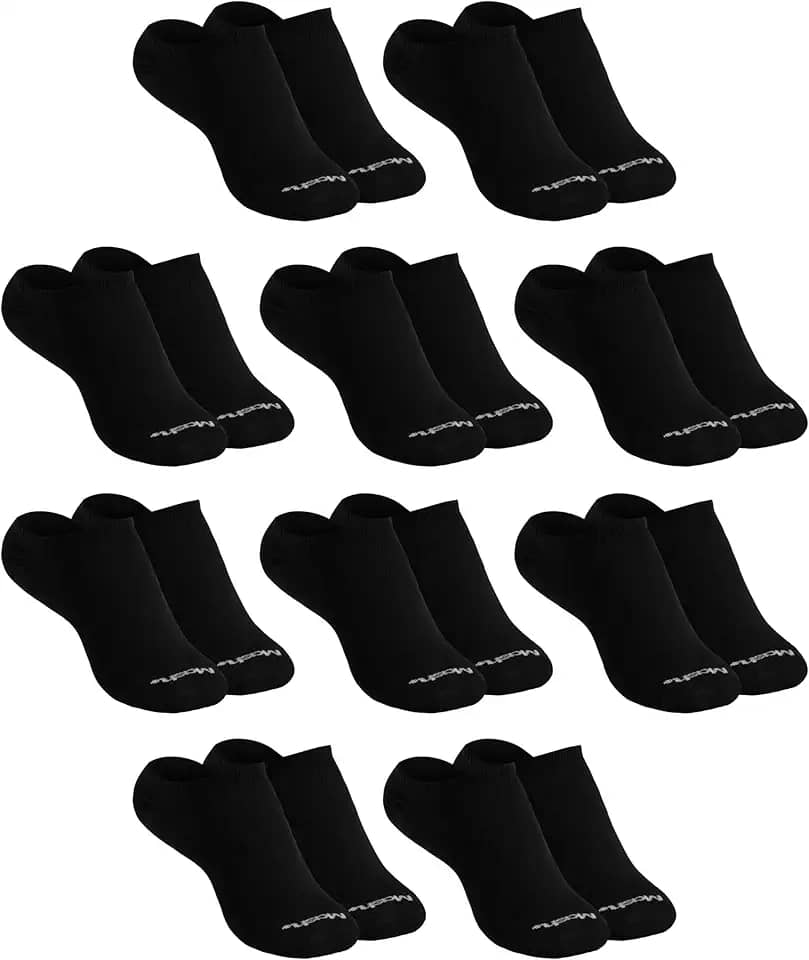 Kit 10 Pares Meias Soquete Sapatilha Invisível Cano Baixo Algodão Mash Unissex