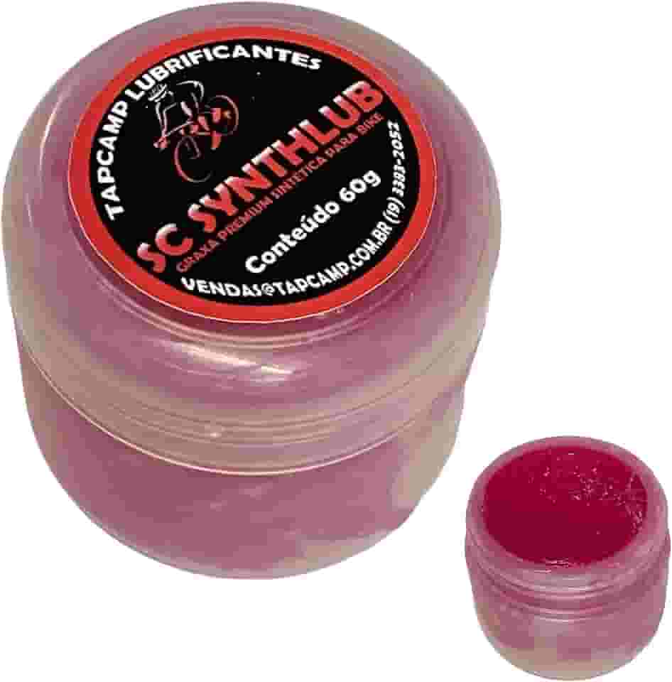 Graxa Sintética Vermelha alta temperatura para Rolamento de Bike Cubos e Movimento Central de Bicicletas 60g