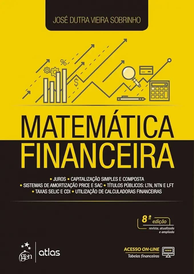 Matemática Financeira: Juros, Capitalização Simples e Composta, Sistemas de Amortização Price e SAC, Títulos Públicos: LTN, NTN e LFT, Taxas de Selic e CDI, Utilização de Calculadoras Financeiras