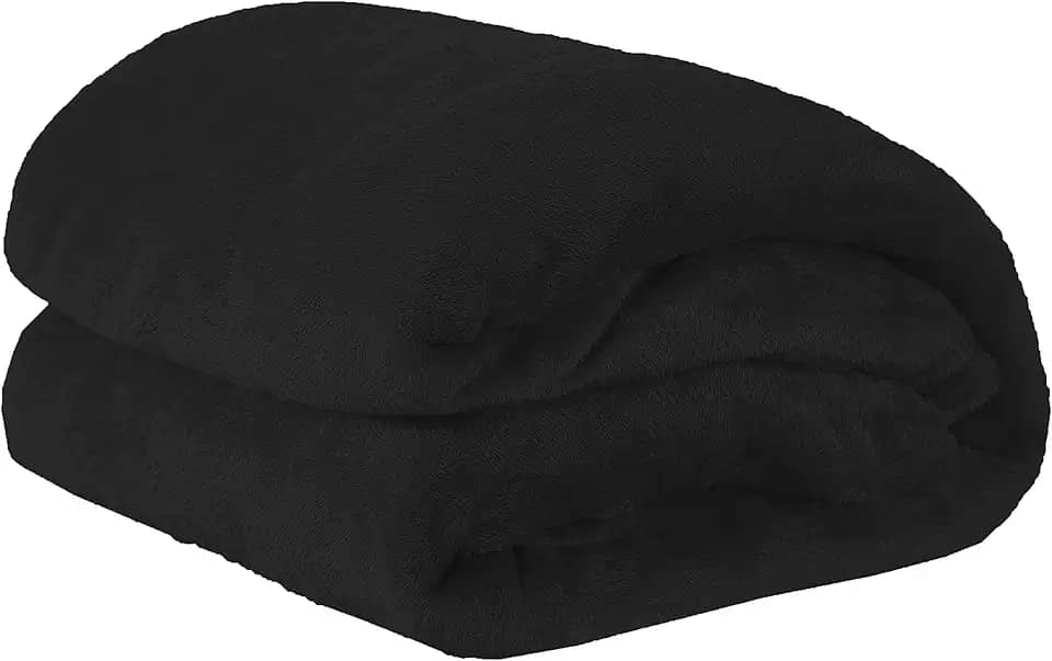 Cobertores Casal Manta Soft Coberta Microfibra Anti Alérgico Cor:Preto