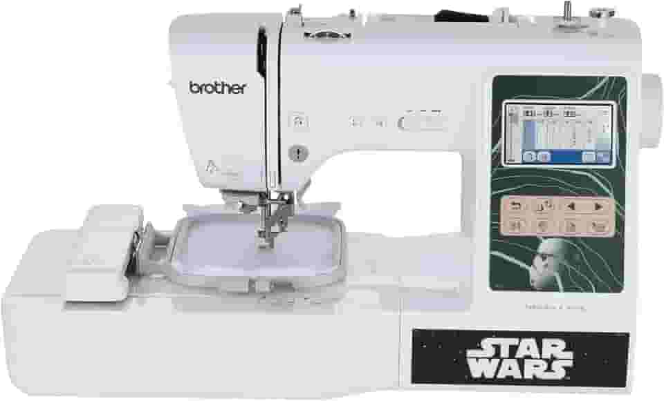 BROTHER LB5500S Star Wars Combo 2 em 1 máquina de costura e bordado, metal, branco