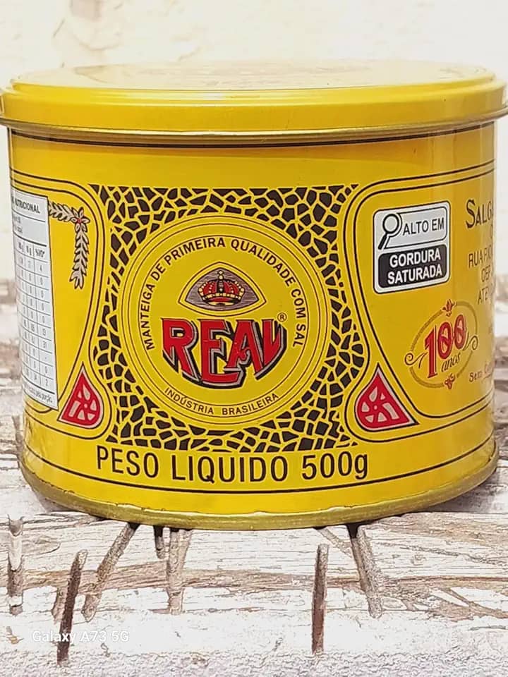 MANTEIGA REAL SEM CORANTES E SEM CONSERVANTES LATA DE 500 GRAMAS