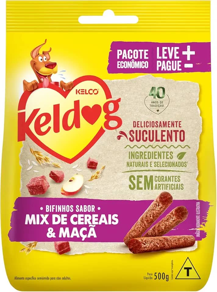 Keldog Bifinho Evolutivo Criadores Mix de Cereais e Maçã 500g