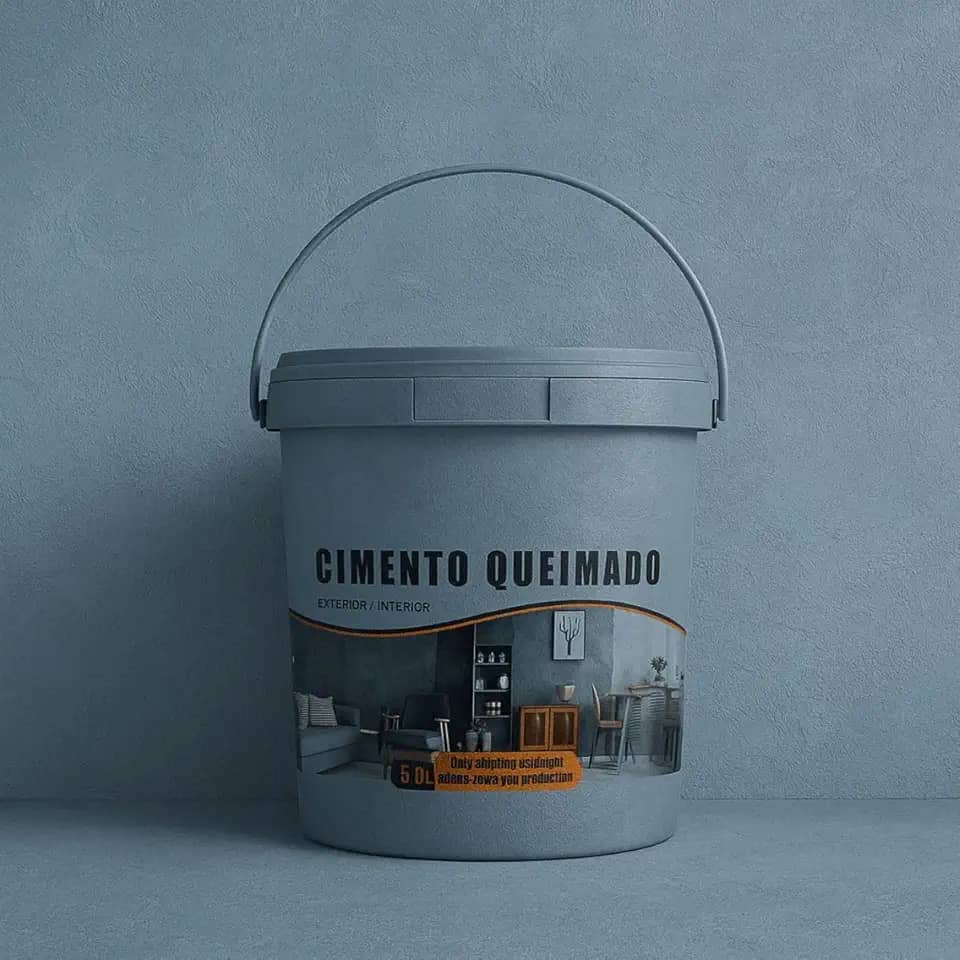 Revestimento Cimento Queimado Piso E Parede Pronto Pra Uso 5Kg