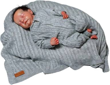 Kit Saída Maternidade Bebê Menina Menino Luxo Tricô 2 Peças Charmosa