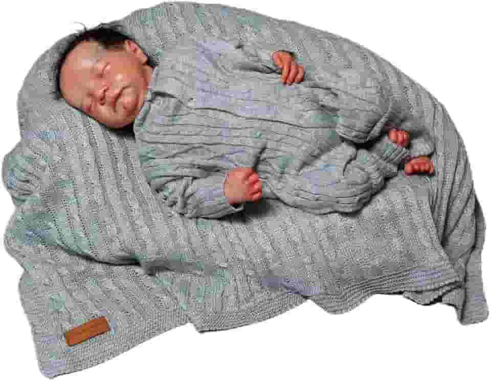 Kit Saída Maternidade Bebê Menina Menino Luxo Tricô 2 Peças Charmosa