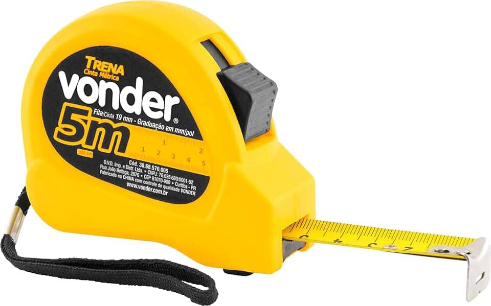 Vonder, Trena Curta De Aço 5 M X 19 Mm.