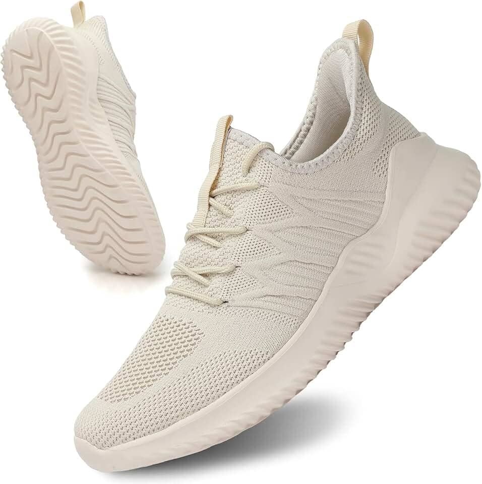 Tênis de corrida masculino, sem cadarço, para caminhada, leve, respirável, de malha