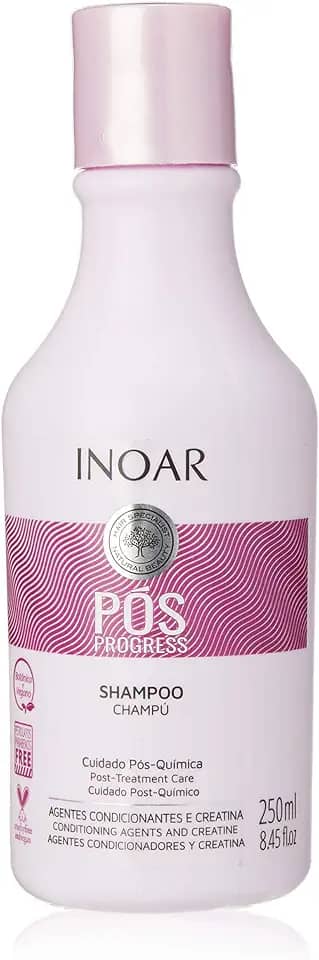 Inoar Shampoo Pós Progress Antiestático 250 Ml, Inoar