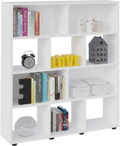 Estante Organizadora com 10 nichos BOOK cor Branco - Artely