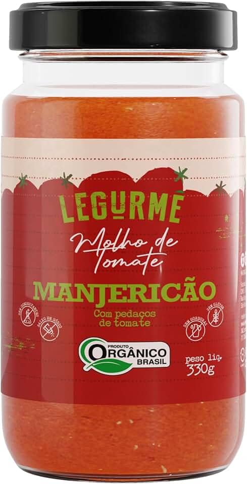 Legurmê Molho De Tomate Orgânico Com Manjericão 330G