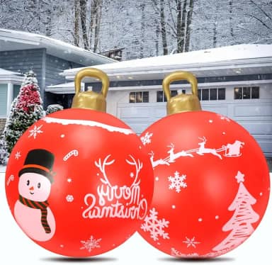 Bola de Natal Inflável, Inflável para Exterior, Bolas de Infláveis Decoradas, Decoração, Infláveis Decoradas, Enfeites de Natal