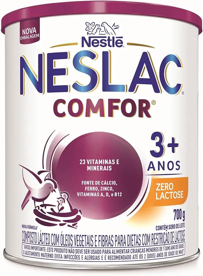 Neslac Comfor Zero Lactose - Composto Lácteo, Fórmula infantil, 700g