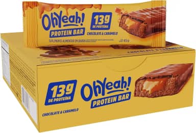 3VS Nutrition Barra de Proteína 45g Oh Yeah Sabor Chocolate & Caramelo - Caixa C/ 12