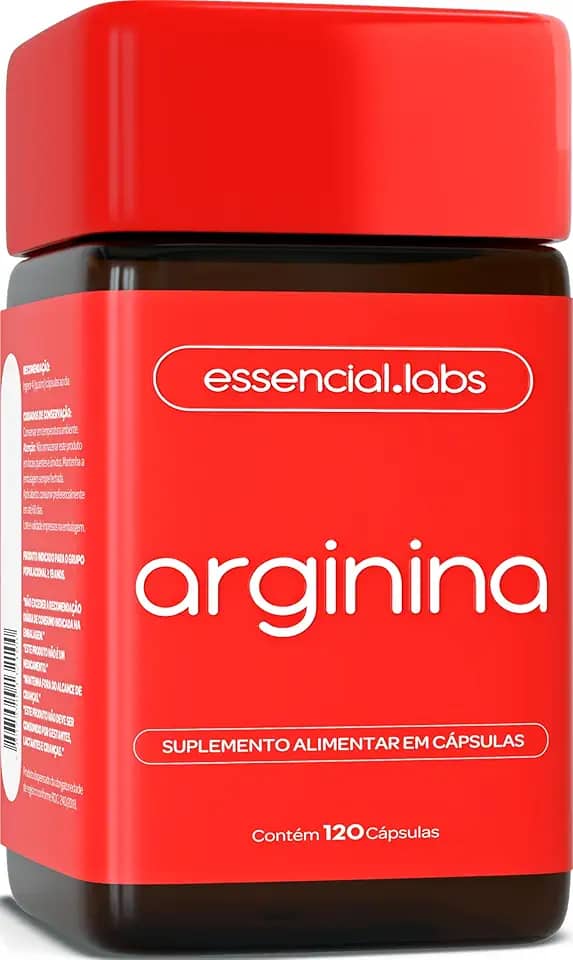 ARGININA 100% PURA 2000mg POR DOSE - 120 CÁPSULAS - FÓRMULA DESENVOLVIDA PARA A VASODILATAÇÃO DOS MÚSCULOS