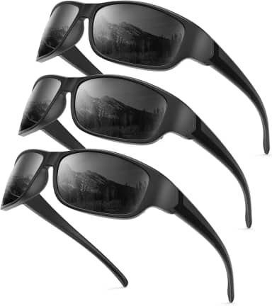 Óculos de sol polarizados - Óculos de sol masculinos esportivos masculinos: óculos de sol femininos polarizados proteção UV400 para pesca, corrida, golfe