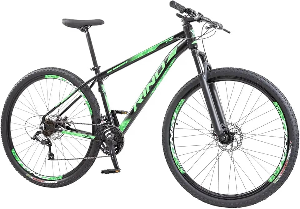 Bicicleta Rino Start RX 1.4 MTB Aro 29 Alumínio 24 Marchas Freio a Disco Suspensão Dianteira