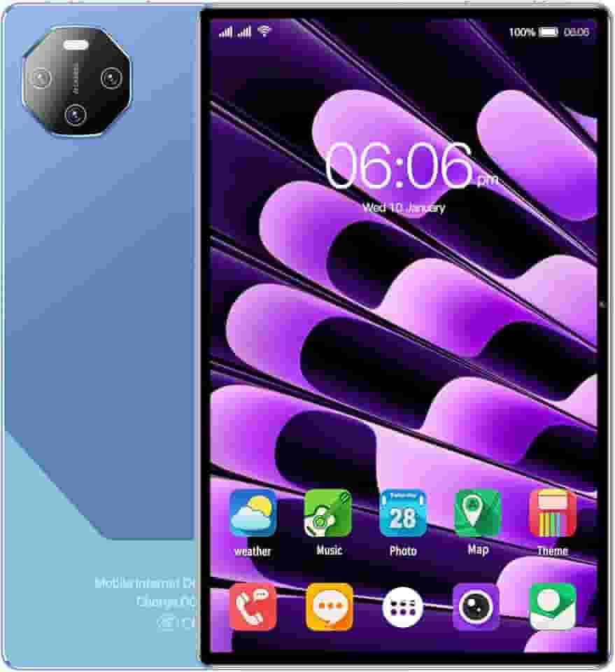 Tablet com tela de 11,6 polegadas, 16 GB de RAM + 512 GB de ROM, bateria de 12.000 mAh, edição WiFi, Android 13 (Azul)