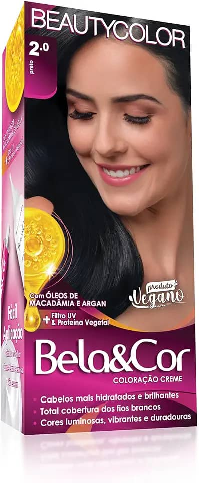 Coloração Bela&Cor - 2.0 Preto
