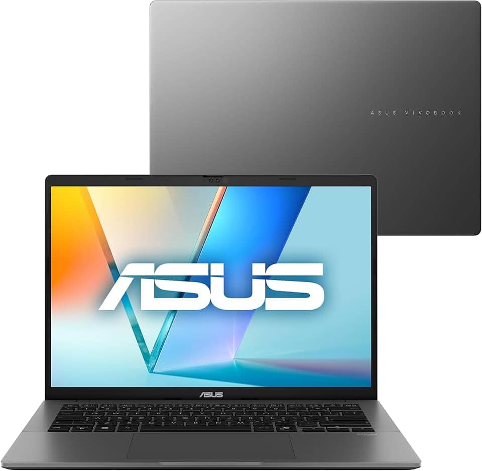 Notebook ASUS Vivobook S14, Core Ultra 7, 16 GB, 512 GB, KeepOS, 14'' Nivel IPS 60Hz, Matte Gray - S3407CA-LY121