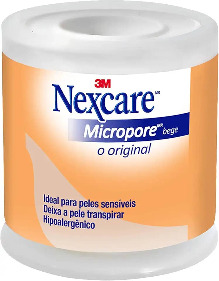 Nexcare, 3M, Fita Micropore Bege 50Mmx4, Bege