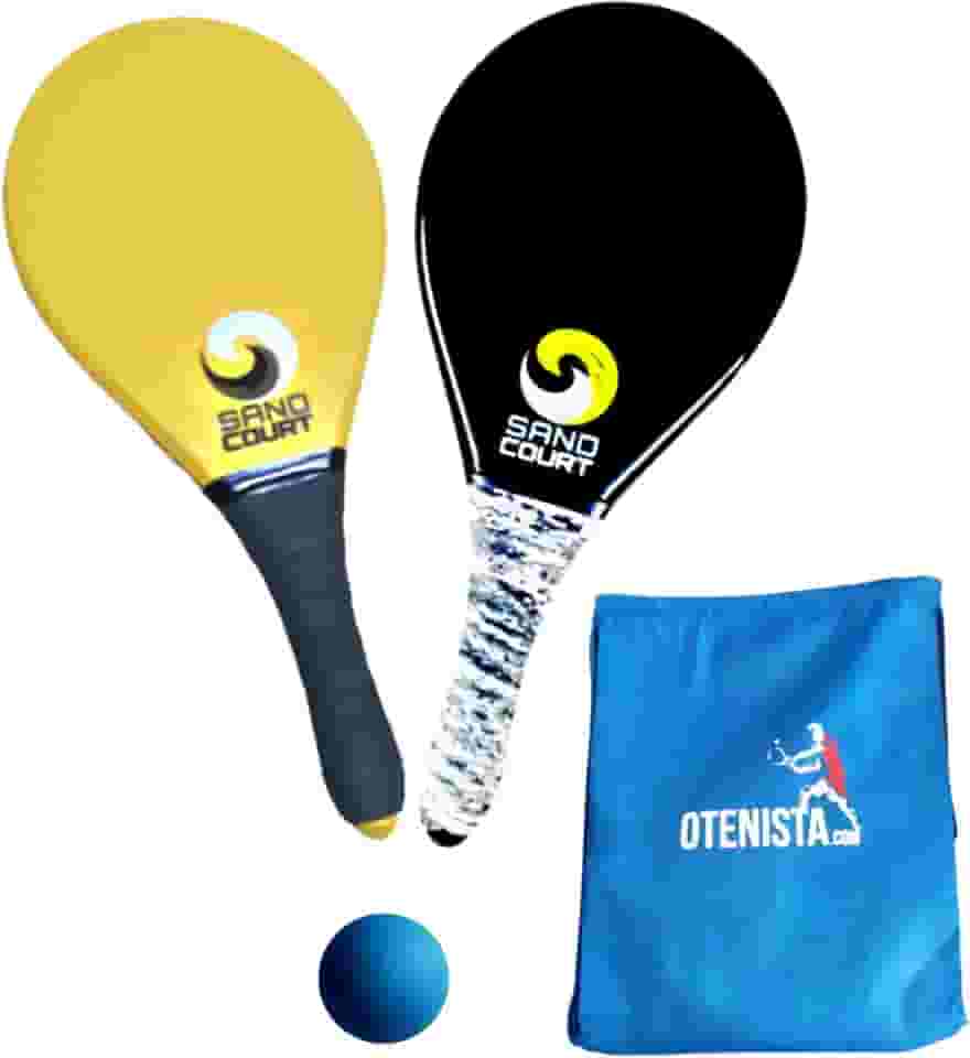 Raquete de Frescobol - Semelhante Fibra Kit 02 Raquetes, 01 Bola, 01 Sacola
